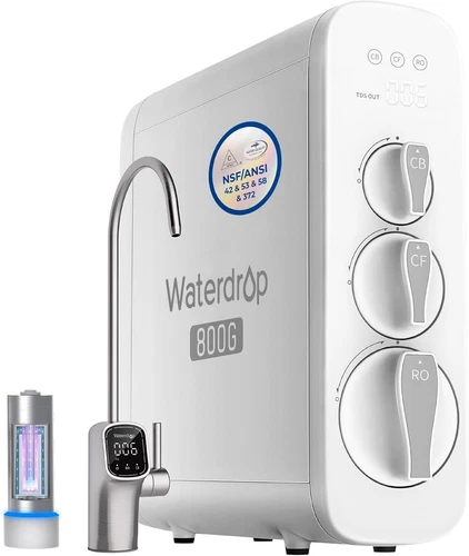 Waterdrop G3P800 Reverse Osmosis System,Tankless, With UV-Certified Refurbished
