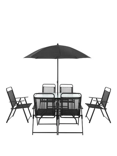 Santa Cruz 8-Piece Furniture Set Outdoor Seating Solution RELAXING VIBES