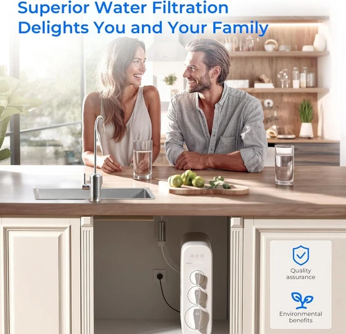 Waterdrop G3P800 Reverse Osmosis System,Tankless, With UV-Certified Refurbished